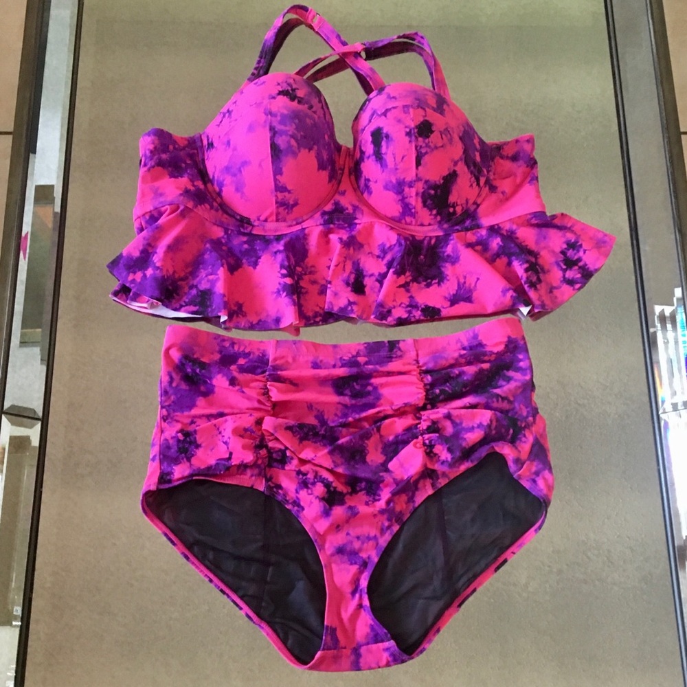 Torrid Tie Dye 2pc swimsuit